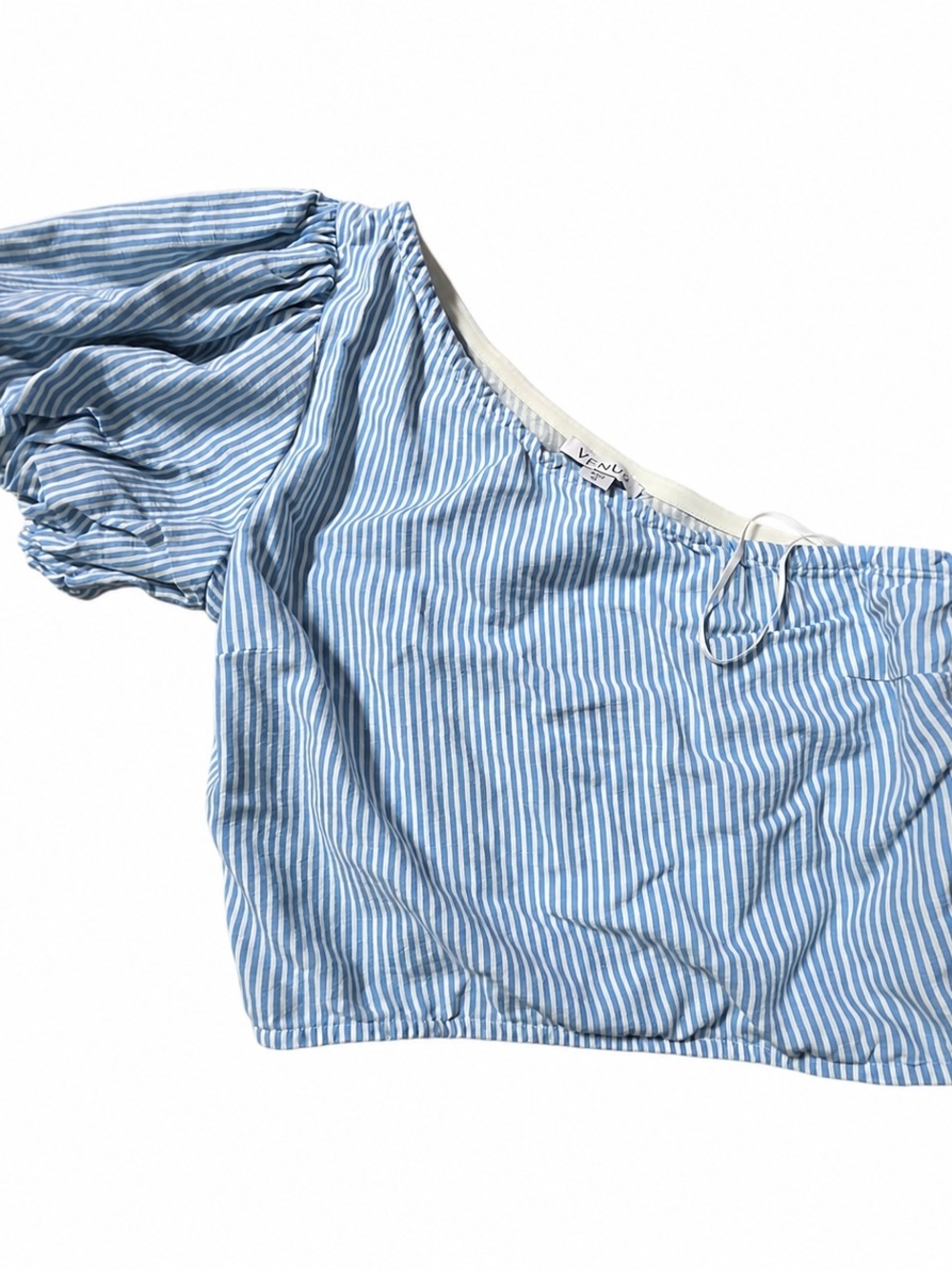 Venus Summer Crop Top.  One Sleeve